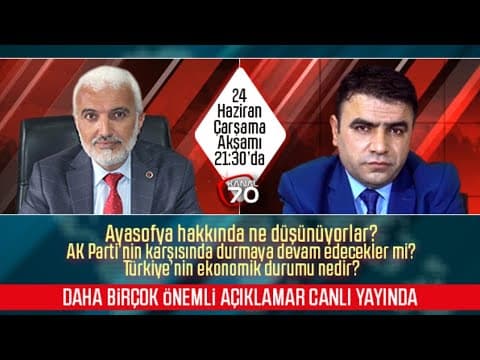Şaban Şahin Canlı Yayında soruları cevaplıyor