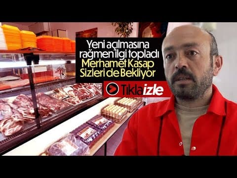 Merhamet Kasap Müşterilerine hizmet veriyor