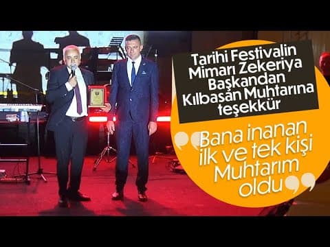 Zekeriya Başkandan Kılbasan Muhtarına Teşekkür