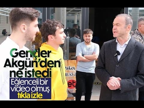 Üniversiteli Gençler Akgün'den ne istedi