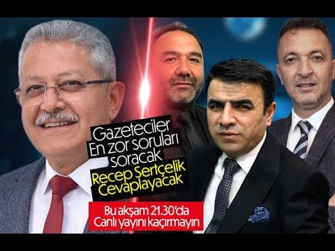 CHP BELEDİYE BAŞKAN ADAYI RECEP SERTÇELİK CANLI YAYINDA SORULARI CEVAPLIYOR
