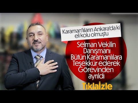 Milletvekili Danışmanı Tayfun Karakuş görevini bıraktı.