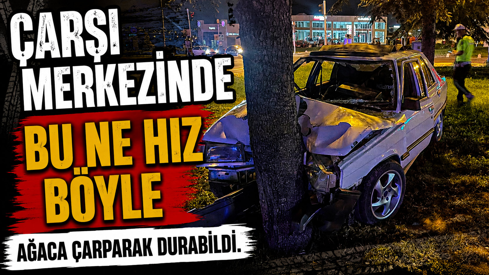  Karaman’da otomobil ağaca çarptı 1 yaralı